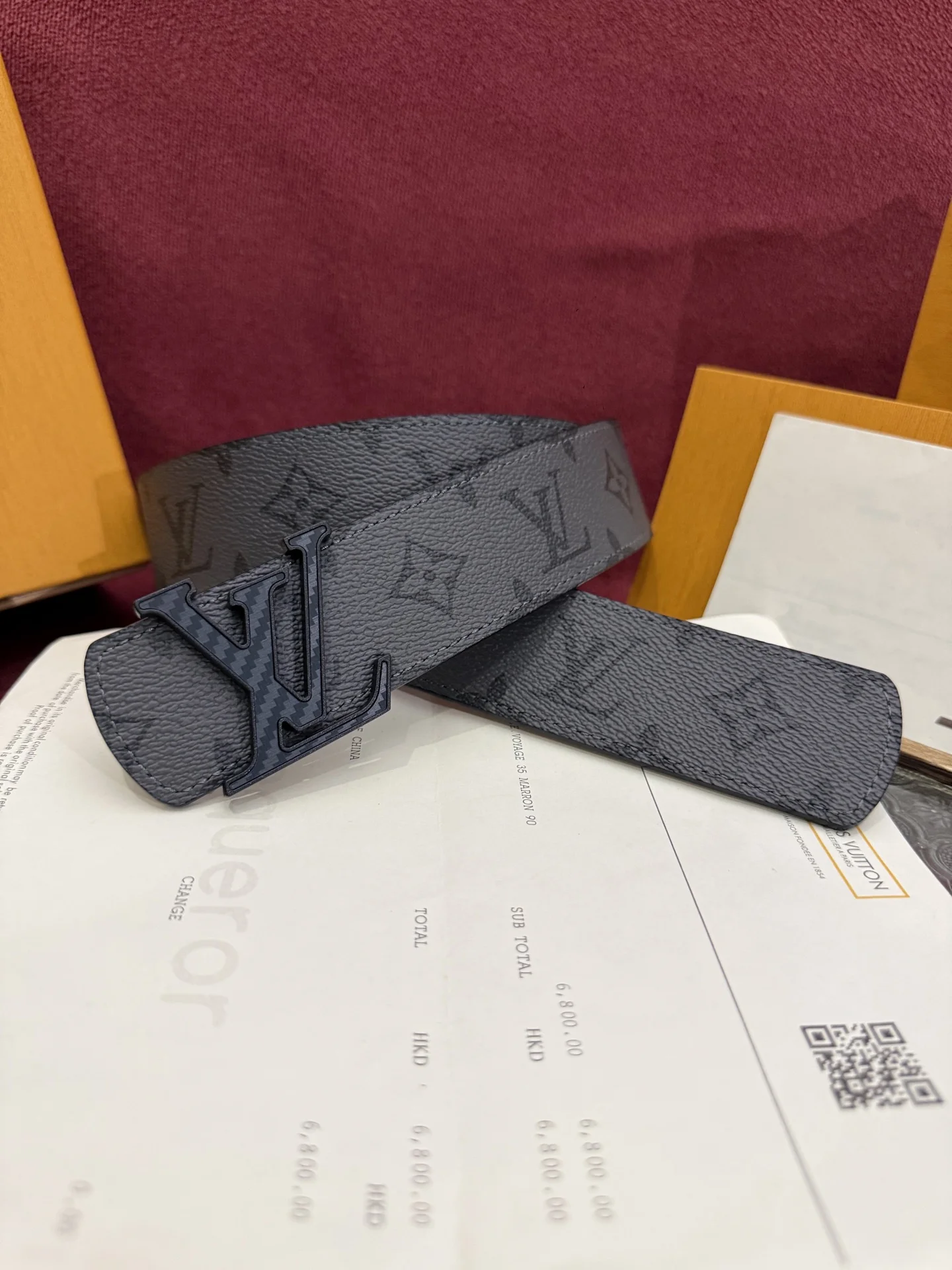 Louis Vuitton Monochrome double-sided belt Louis Vuitton Monochrome double-sided belt