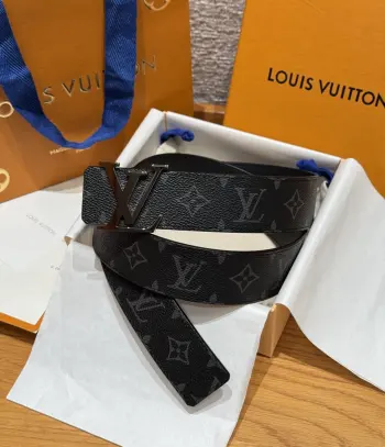 Hardware steel buckle belt Replica Louis Vuitton Mens Belts