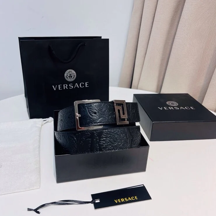Versace New top layer cowhide belt