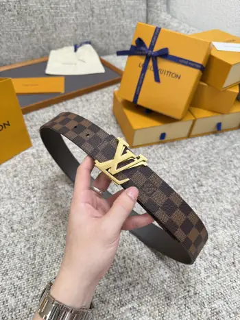 Hardware steel buckle belt Replica Louis Vuitton Mens Belts