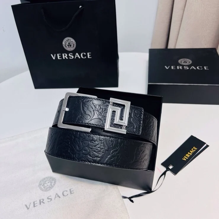 Versace New top layer cowhide belt