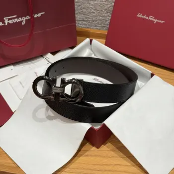 Double-sided imported cowhide belt Replica Ferragamo Mens Belts