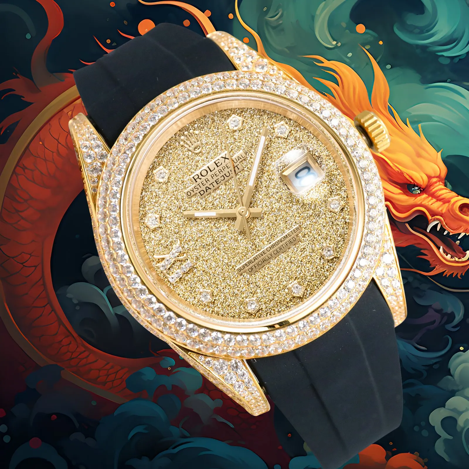 ROLEX 2824 movement Rolex Carbon Black Steel Royal Series Men s Mechanical Watch ROLEX 2824 movement Rolex Carbon Black Steel Royal Series Men s Mechanical Watch