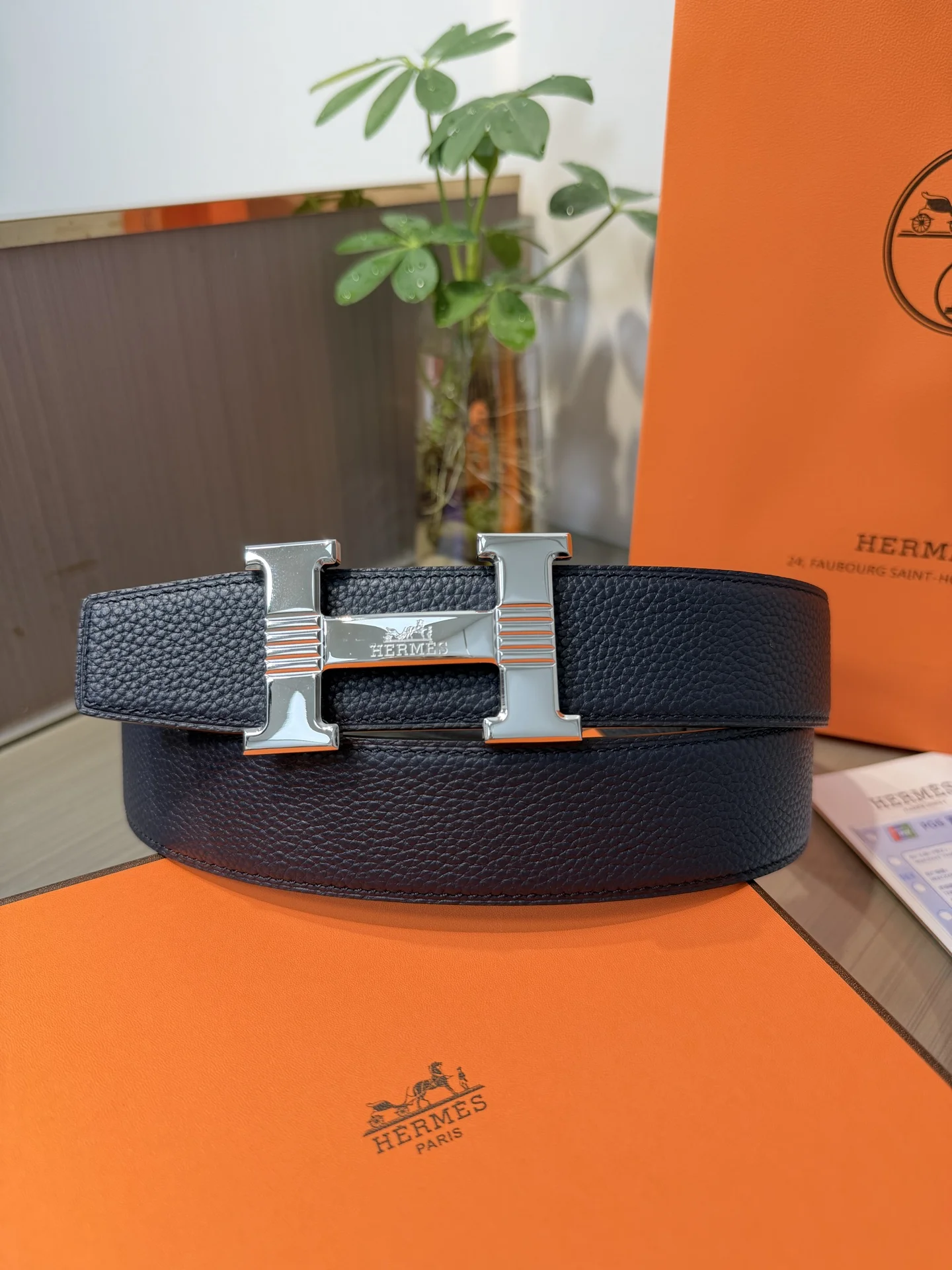 Hermes Men s Reversible Leather Belt