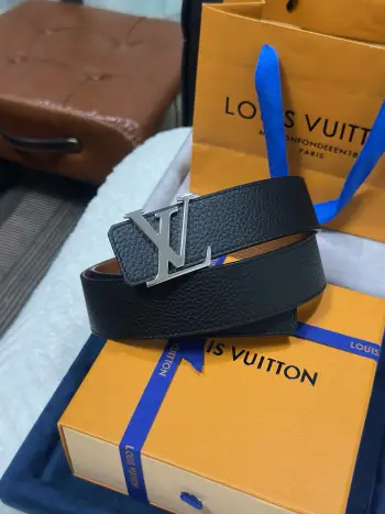 Metal buckle belt Replica Louis Vuitton Mens Belts