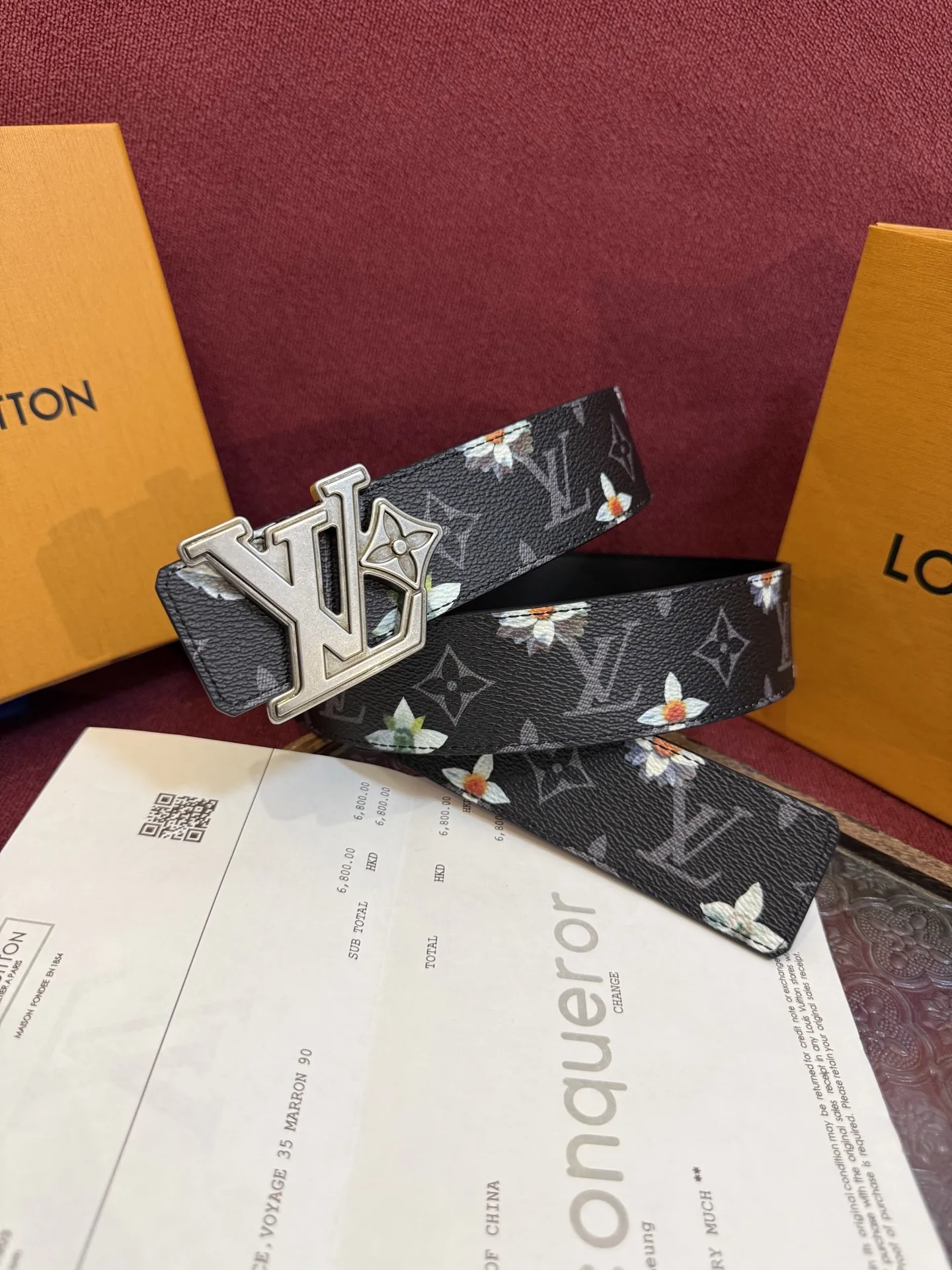 Louis Vuitton Printed Reversible Belt