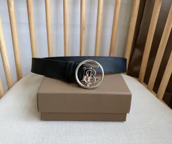 Gold-plated belt Replica Burberry Mens Belts