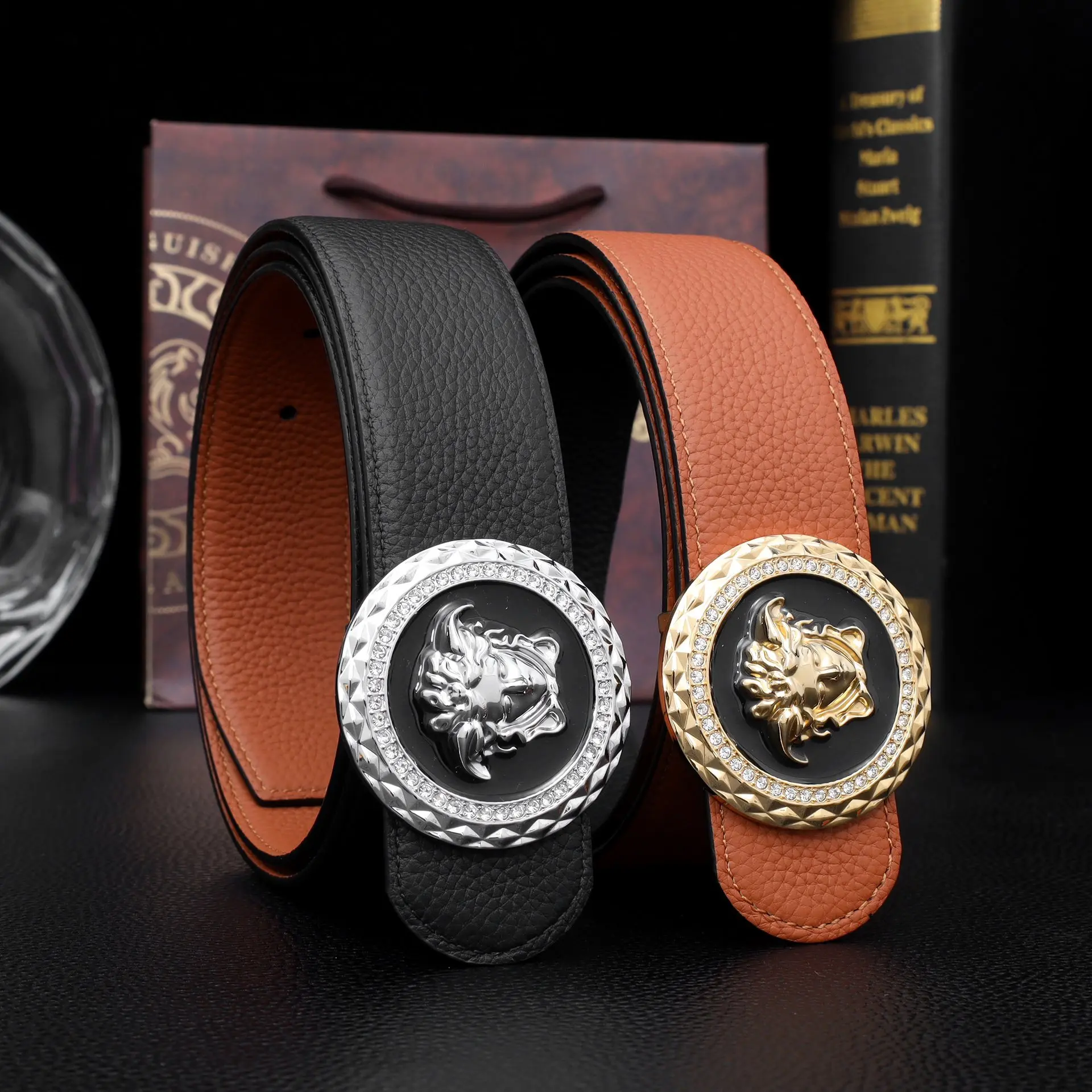 Versace Metal Hook Men s Belt Versace Metal Hook Men s Belt