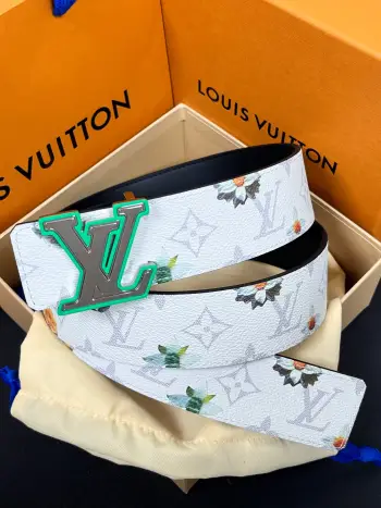 Hardware steel buckle belt Replica Louis Vuitton Mens Belts