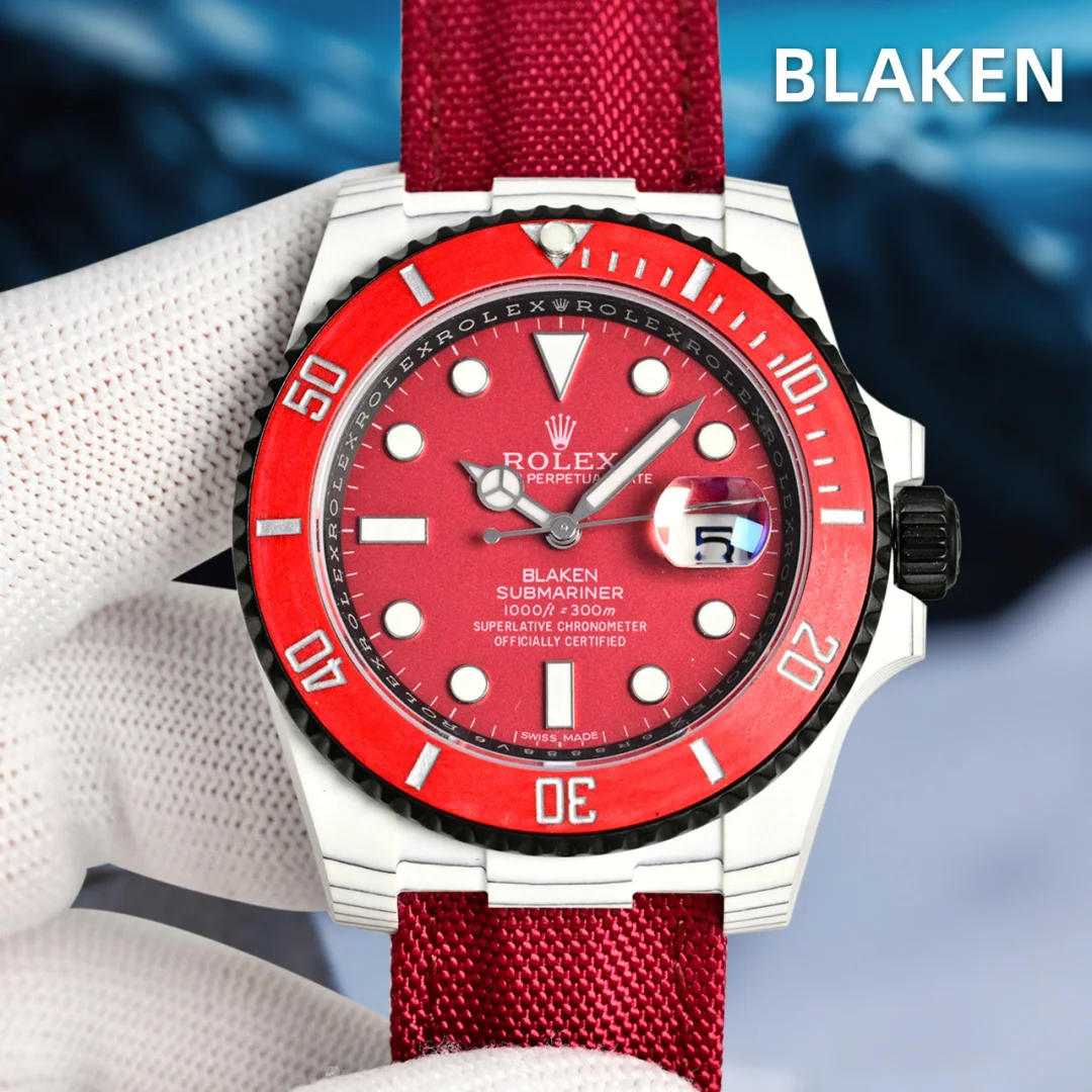 ROLEX 7750 movement carbon fiber modified Rolex Submariner series men s mechanical watch ROLEX 7750 movement carbon fiber modified Rolex Submariner series men s mechanical watch