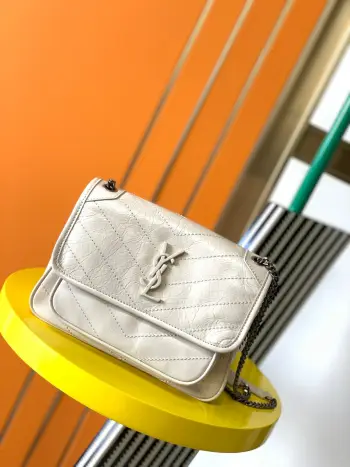 533037 Original Leather Cracked Pattern Bag Women s Crossbody Bag Replica SAINT LAURENT womens bags