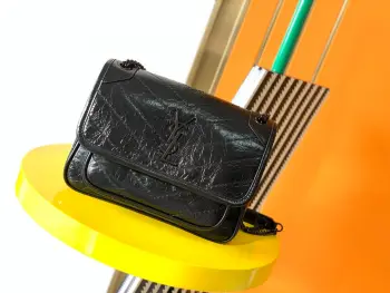 633151 Black Gold Buckle Bag Women s Crossbody Bag Replica SAINT LAURENT womens bags