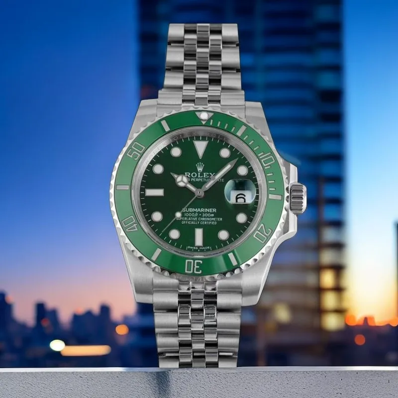 ROLEX 3135 movement large diamond-studded dial Submariner series watch men s mechanical watch ROLEX 3135 movement large diamond-studded dial Submariner series watch men s mechanical watch