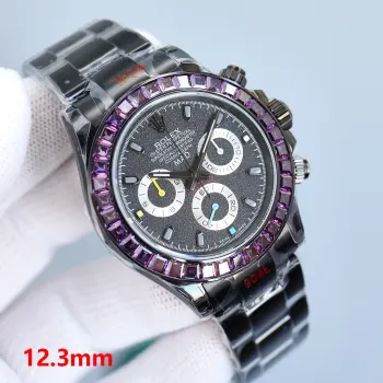 7750 movement Daytona stainless steel all-black watch men s mechanical watch Replica ROLEX Mens Watches