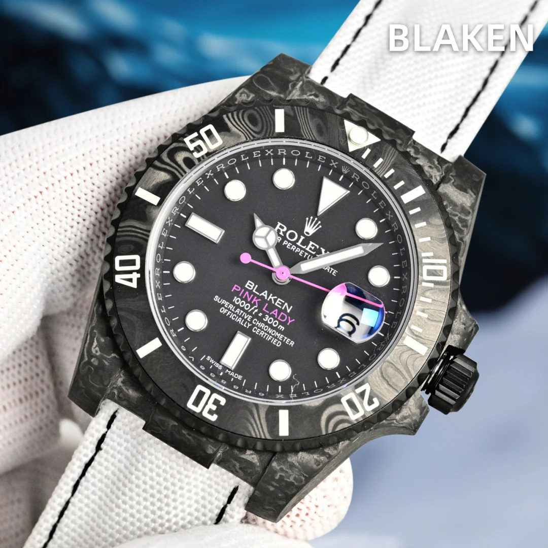 ROLEX 7750 movement carbon fiber modified Rolex Submariner series watch men s mechanical watch ROLEX 7750 movement carbon fiber modified Rolex Submariner series watch men s mechanical watch