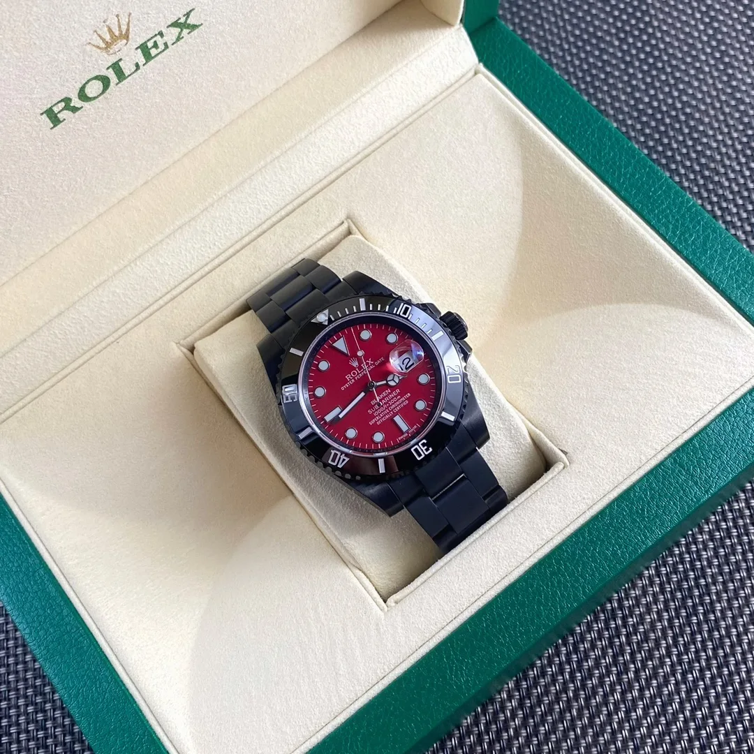 ROLEX SW220 automatic movement 904L stainless steel Submariner Red Devil watch men s mechanical watch
