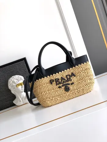 1BG501 New Straw Mini Tote Bag Women s Shoulder Bag Replica Prada womens bags