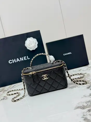 AP4940 Pearl Handle Makeup Bag Women s Crossbody Bag Replica Chanel womens bags