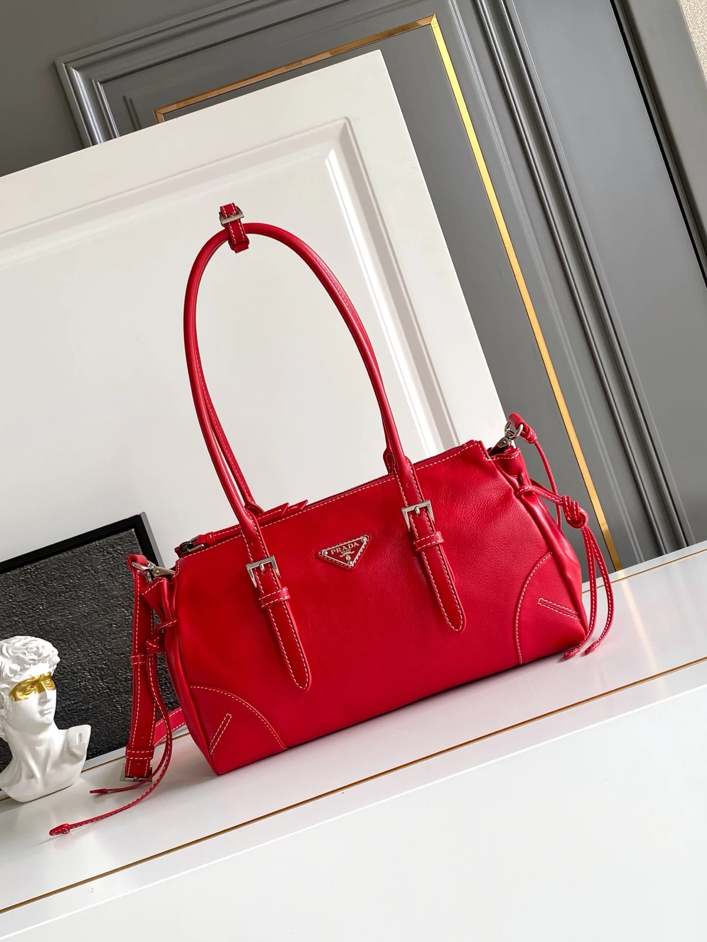 Prada 1BG628 Vintage Texture Leather Bag Women s Crossbody Bag