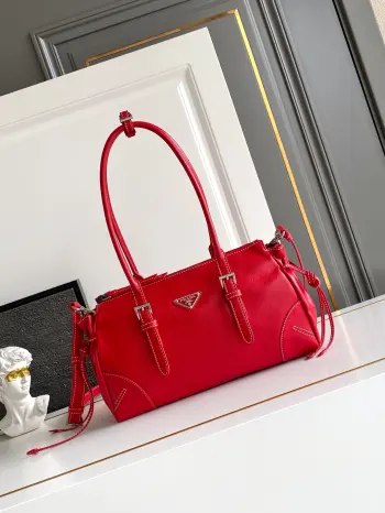 1BG628 Vintage Texture Leather Bag Women s Crossbody Bag Replica Prada womens bags