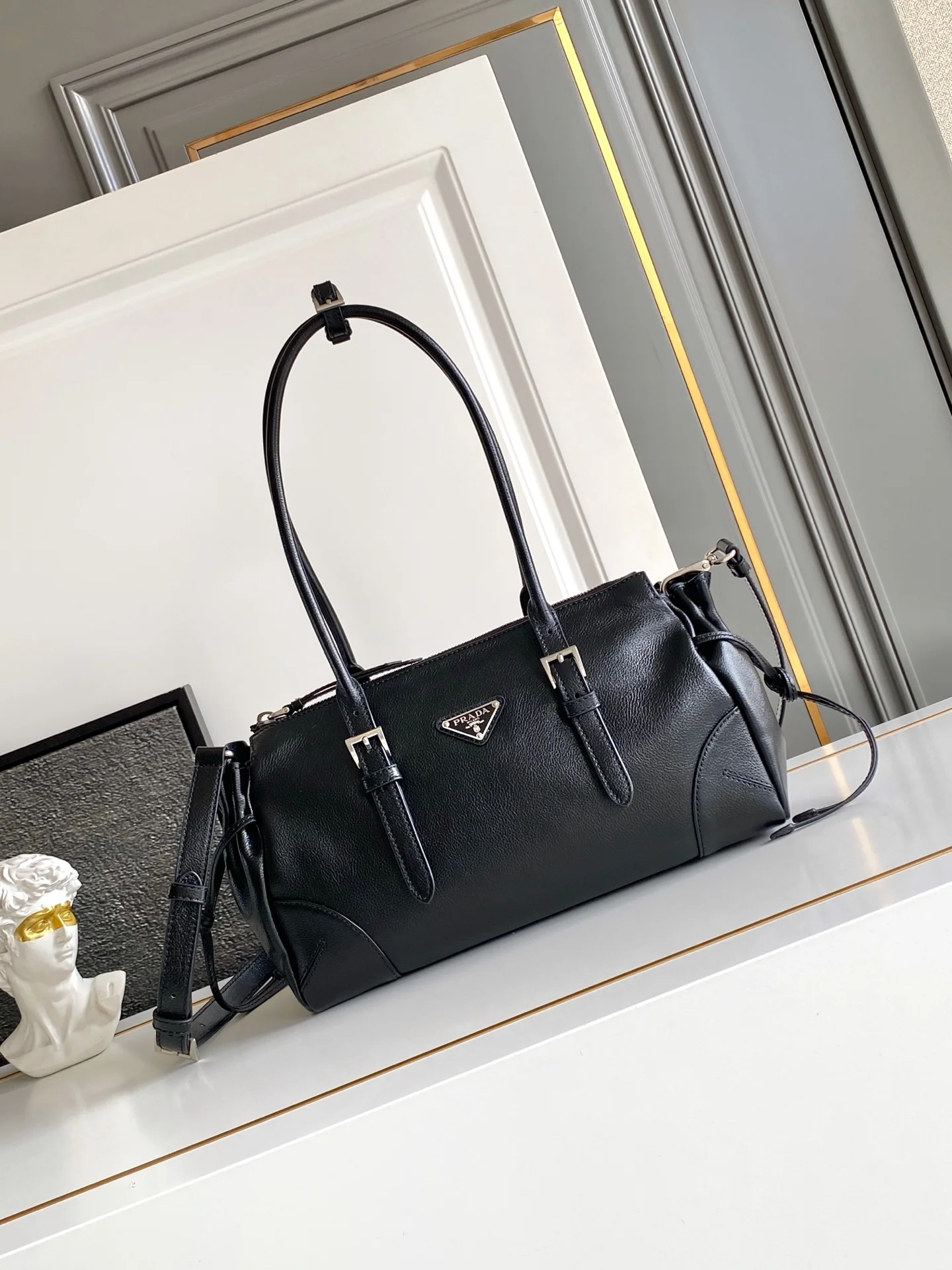 Prada 1BG628 Vintage Texture Leather Bag Women s Crossbody Bag