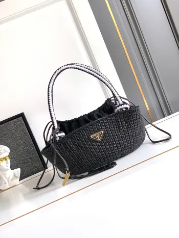 1BA463 New Woven Vegetable Basket Women s Shoulder Bag Replica Prada womens bags