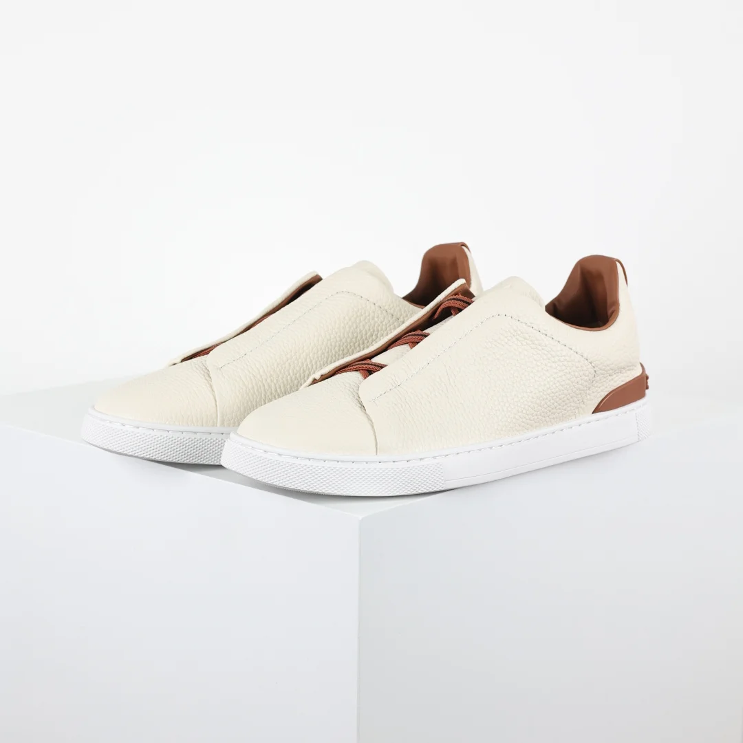 Zegna Men s Leather Low-Top Sneakers