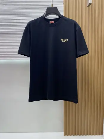 Cotton crew neck short sleeve Replica KENZO Tshirts and Polos