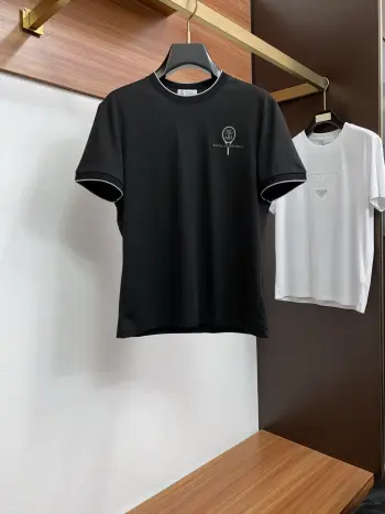 100% cotton round neck short sleeve Replica Brunello Cucinelli Tshirts and Polos