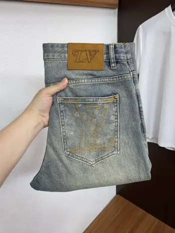 2026 Early Spring Latest Style Jeans Replica Louis Vuitton Jeans
