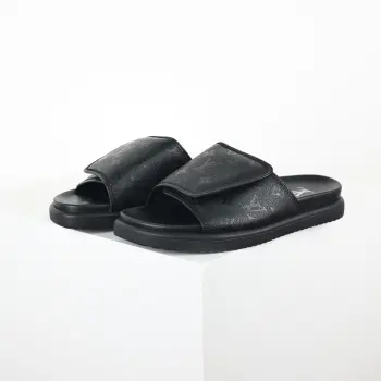 Men s Velcro Slide Sandals Replica Louis Vuitton Mens Sandals and Slides