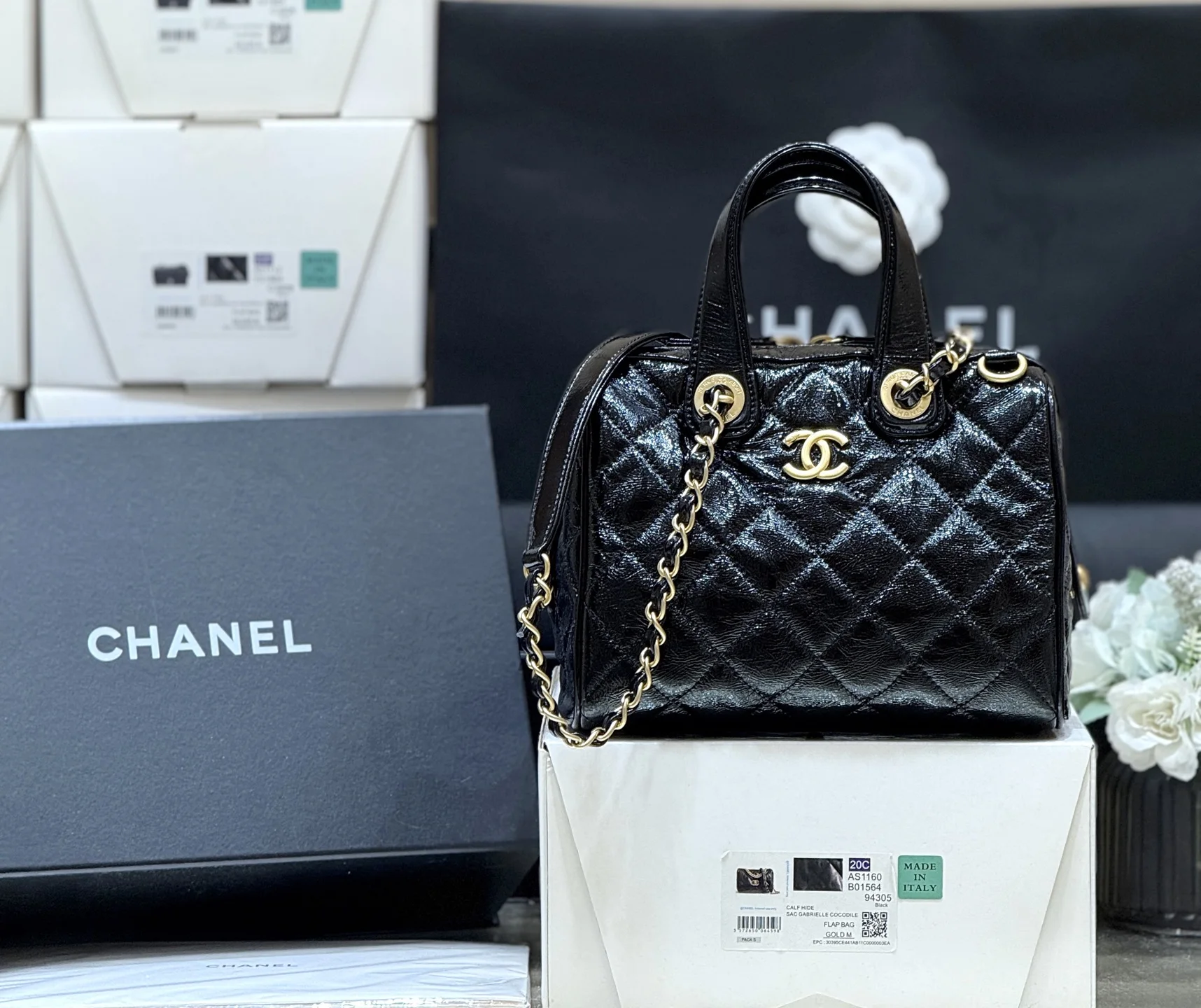 Chanel AS55780 Bowling Bag Women s Shoulder Bag