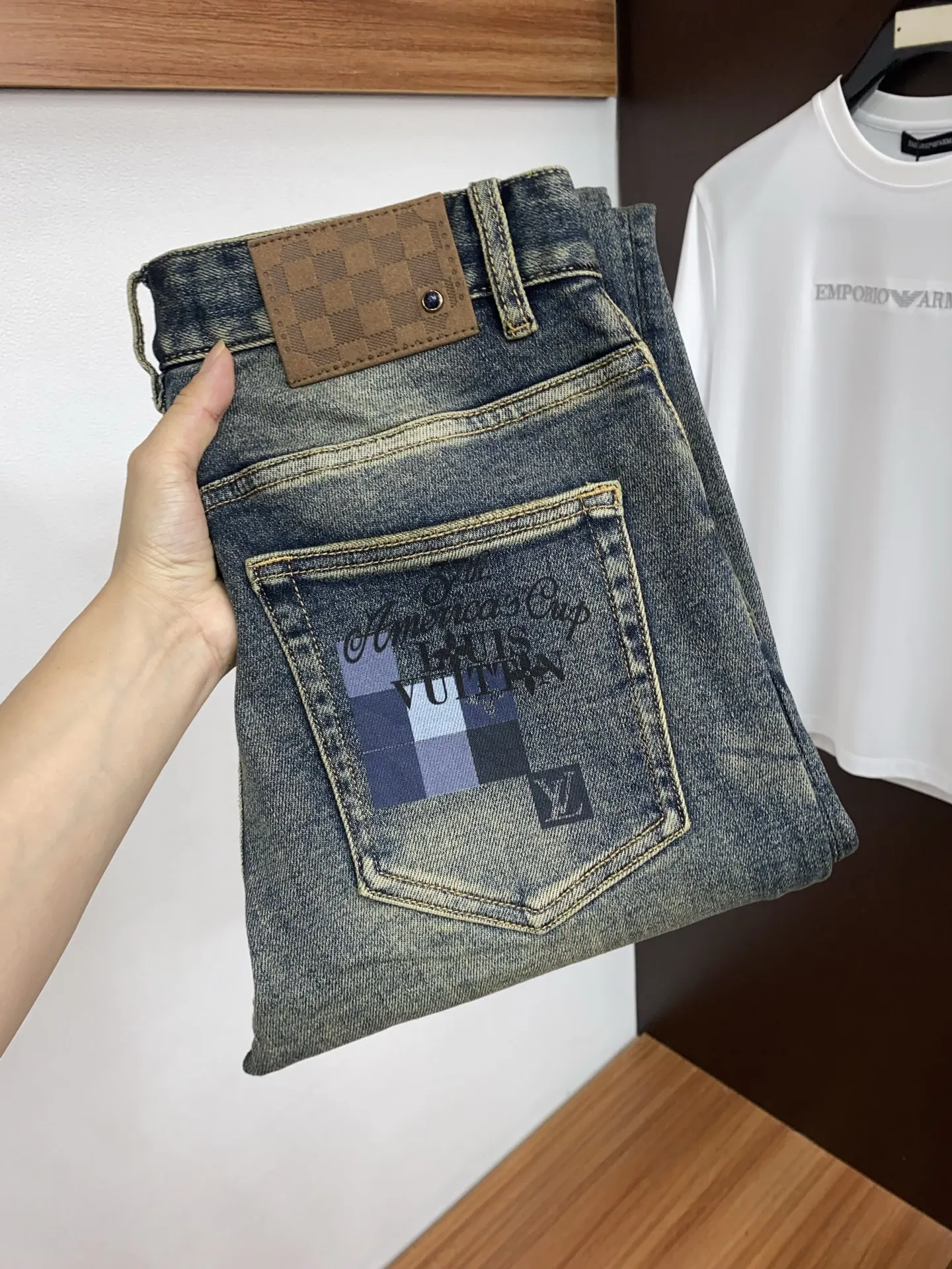 Louis Vuitton Imported denim fabric pants
