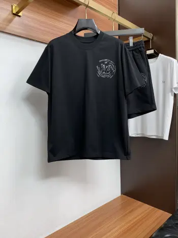 Spring and summer new casual shorts set Replica Louis Vuitton Tshirts and Polos