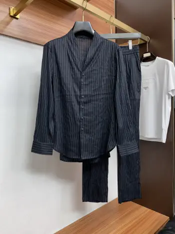 Spring and summer new linen casual suit Replica Loro Piana Shirts