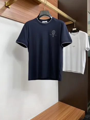 100% Cotton Round Neck Short Sleeve Replica Brunello Cucinelli Tshirts and Polos