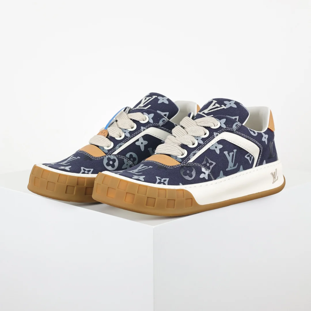 Louis Vuitton Suede Biscuit Shoes Men s Casual Shoes