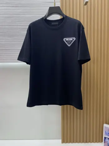 100% Cotton Round Neck Short Sleeve Replica Prada Tshirts and Polos