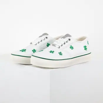 Four-leaf clover embroidered canvas shoes women s casual shoes Replica Dior Womens Casual and Sneakers
