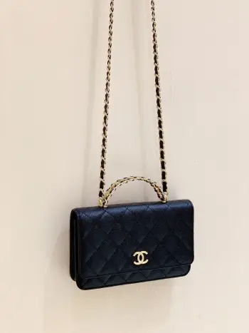 AP2804 Handle Lychee Leather Small Crossbody Bag Women s Shoulder Bag Replica Chanel womens bags