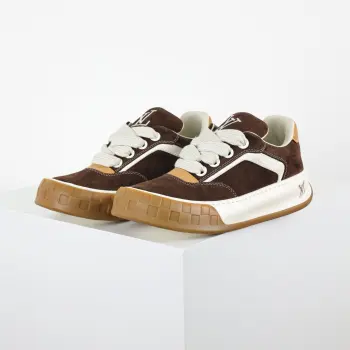 Suede biscuit shoes Replica Louis Vuitton Unisex and Couple Sneakers