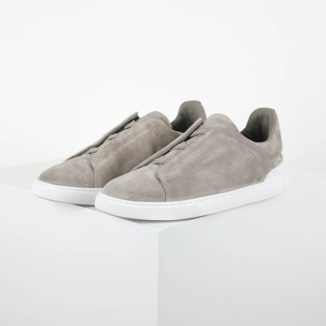 Zegna Men s Leather Low-Top Sneakers