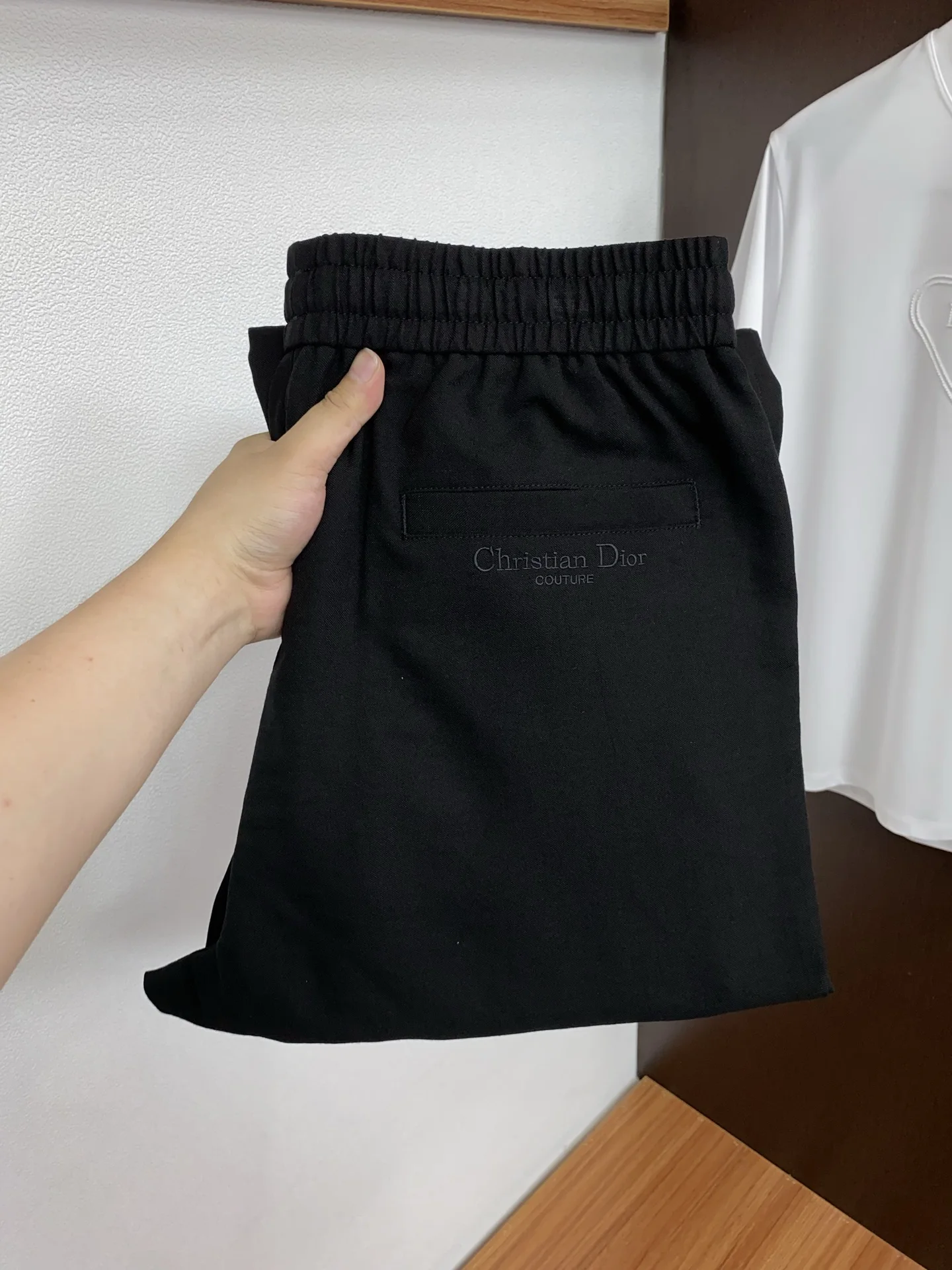 Dior Fashionable linen-cotton casual pants