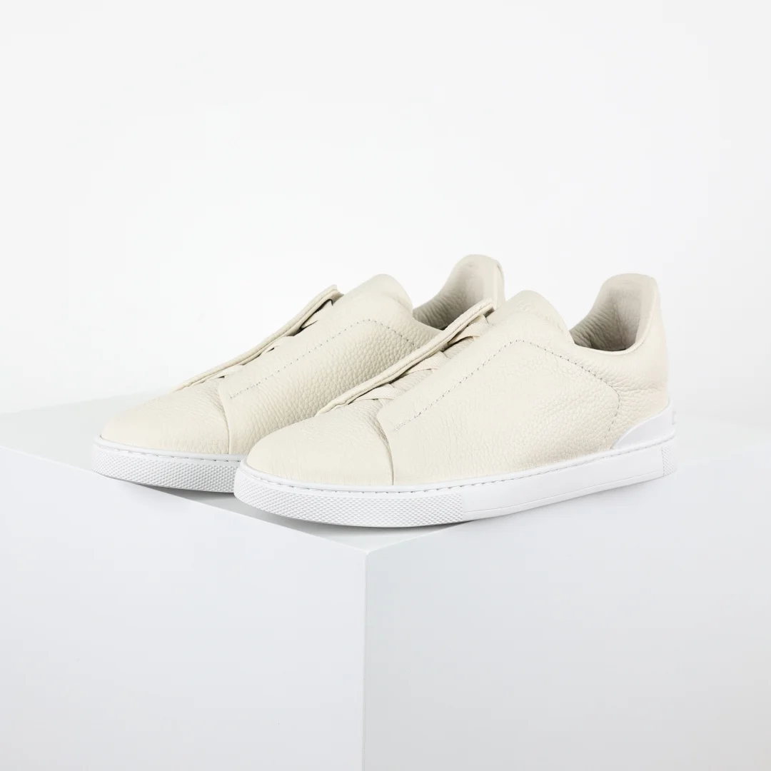 Zegna Men s Leather Low-Top Sneakers