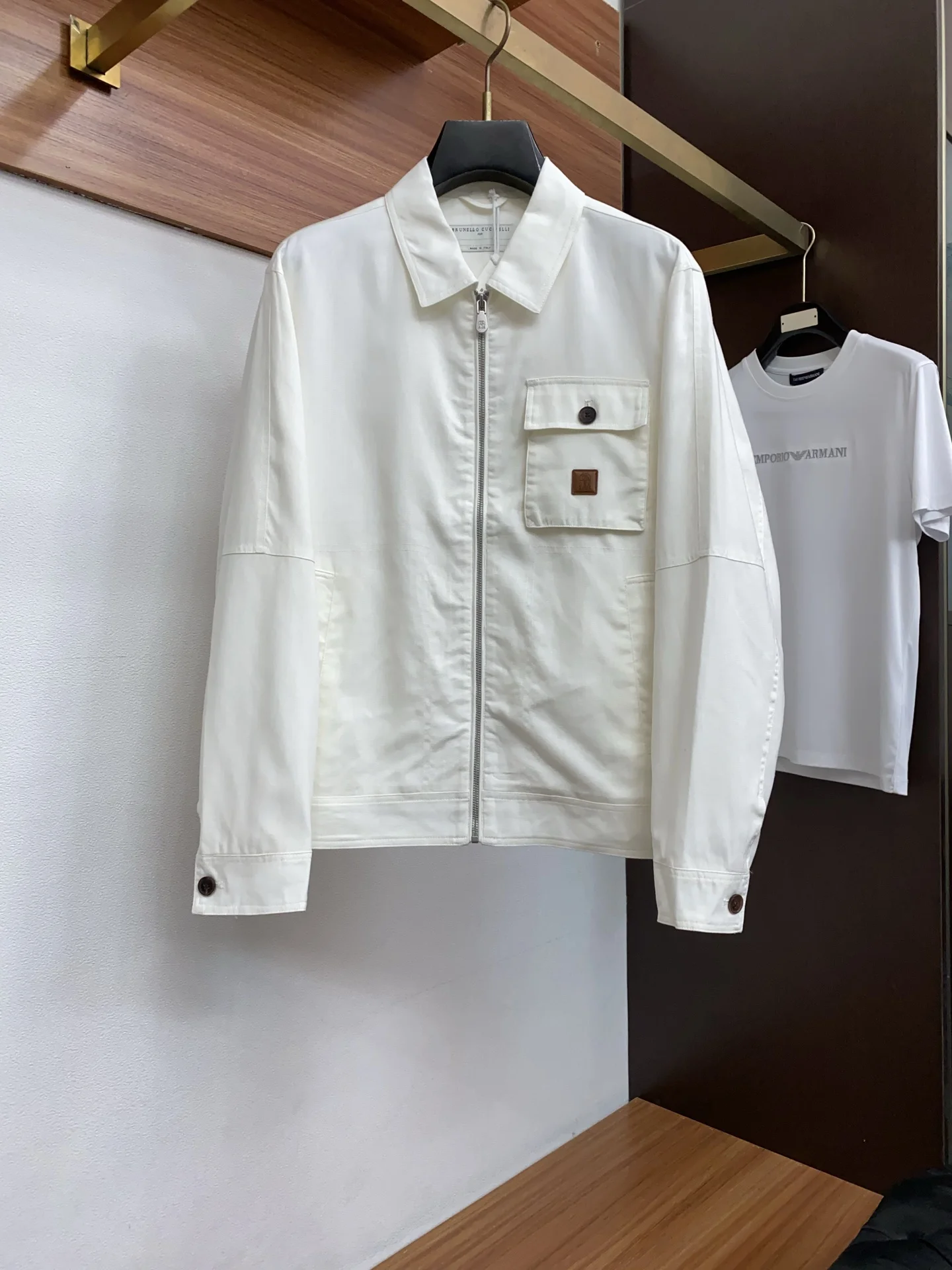 Brunello Cucinelli New Men s Casual Custom Stand Collar Jacket