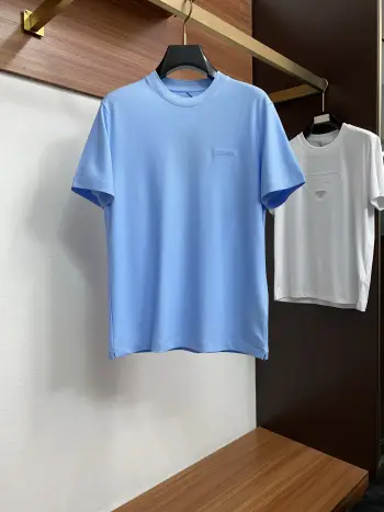 New Silk Cotton Short Sleeve Replica Zegna Tshirts and Polos