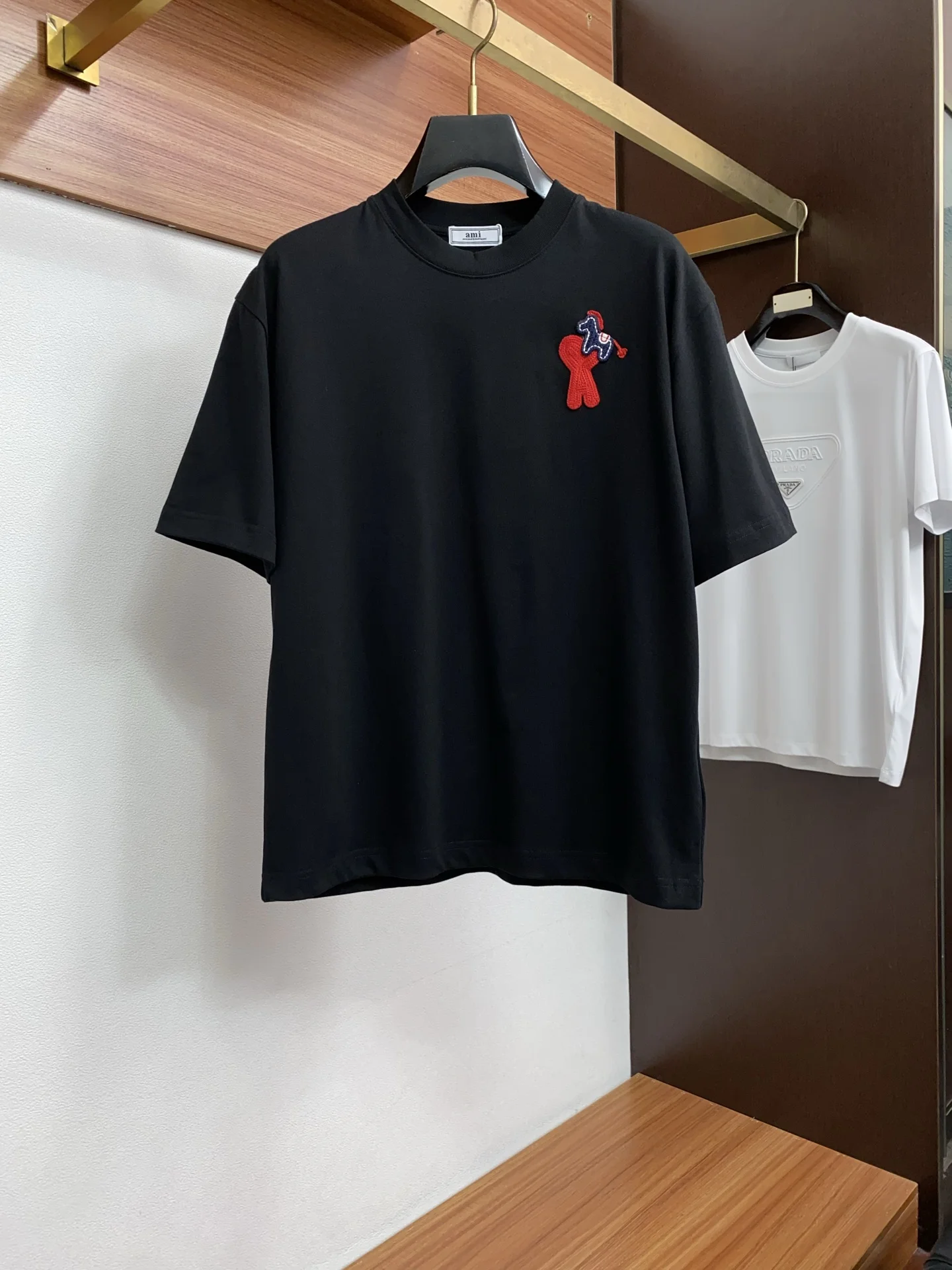 AMIRI 100% Cotton Loose Fit Round Neck Men s Short Sleeve T-Shirt