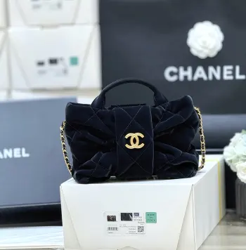 AS58490 Denim Bowknot Bag Women s Crossbody Bag Replica Chanel womens bags