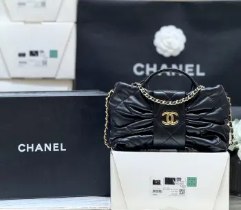 AS58490 Denim Bowknot Bag Women s Crossbody Bag Replica Chanel womens bags