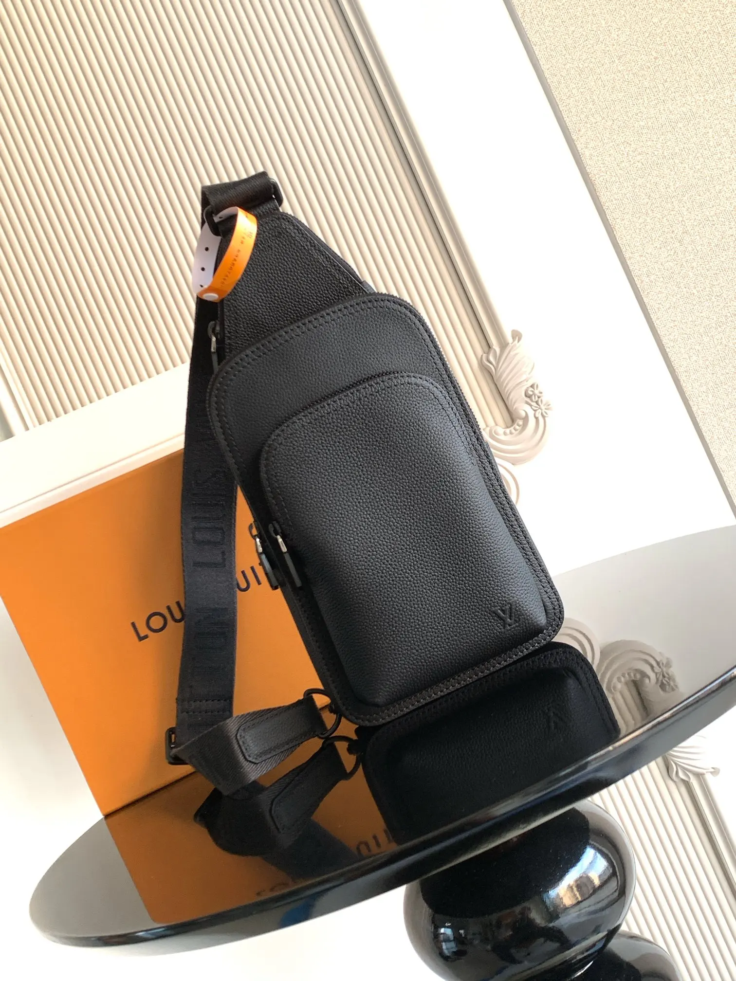 Louis Vuitton M15255 Coated Canvas Shoulder Bag Chest Bag